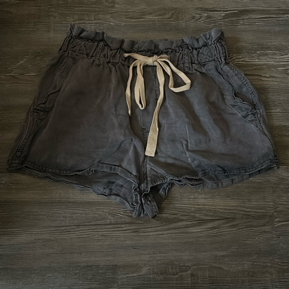 blue shorts from a boutique